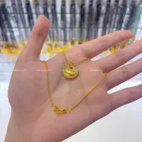 Покрытие из натурального золота, прочный цвет, древний закон, золото, белый бриллиант, слиток, слиток, облако, инкрустированный бриллиантами, цепочка колье, кулон для подарков оптом