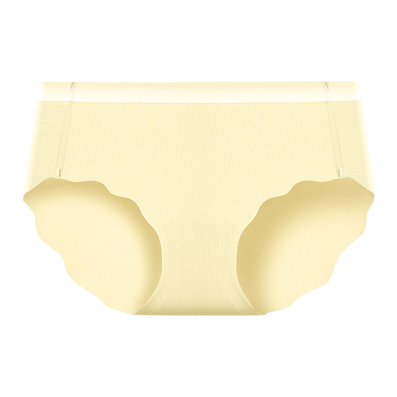 Yoga sin costuras nuevo deporte seda de hielo de secado rápido degradado sin costuras seda alargada entrepierna antibacteriana triángulo ropa interior para mujer cabeza