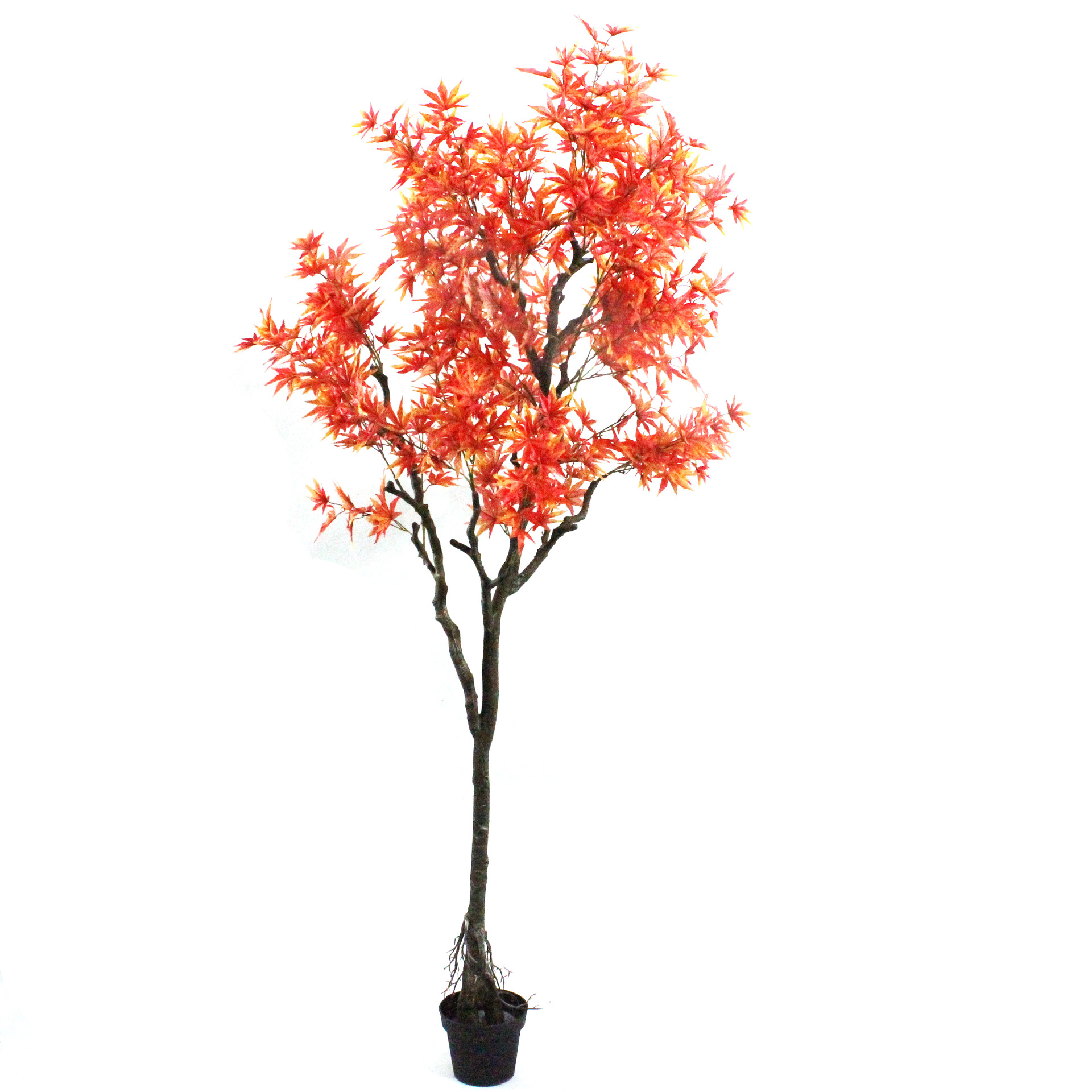 Simulación Arce en maceta Artificial Madera maciza Simulación Planta verde Pequeño Arce rojo Árbol falso Decoración interior Fabricante al por mayor de arce