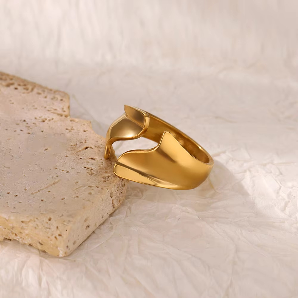 8g Weight 0.03µm-0.05µm Gold Plating Thickness PVD Coated Gold Plating Process Real Gold Plated Plating Material Stone-Free Inlay Material Open Rings Classification 1 Piece Quantity Casual, Daily Occasion 304 Stainless Steel Material Solid Color, Lines Pattern All Seasons Season Unisex Gender Simple Style, IG Style Style Waterproof Non Tarnish, Plating Craft Gold, Silver Color PVD Coated Real Gold Plated 18K Gold Solid Color Lines Titanium Steel Simple Style IG Style Waterproof Non Tarnish Open Rings 5