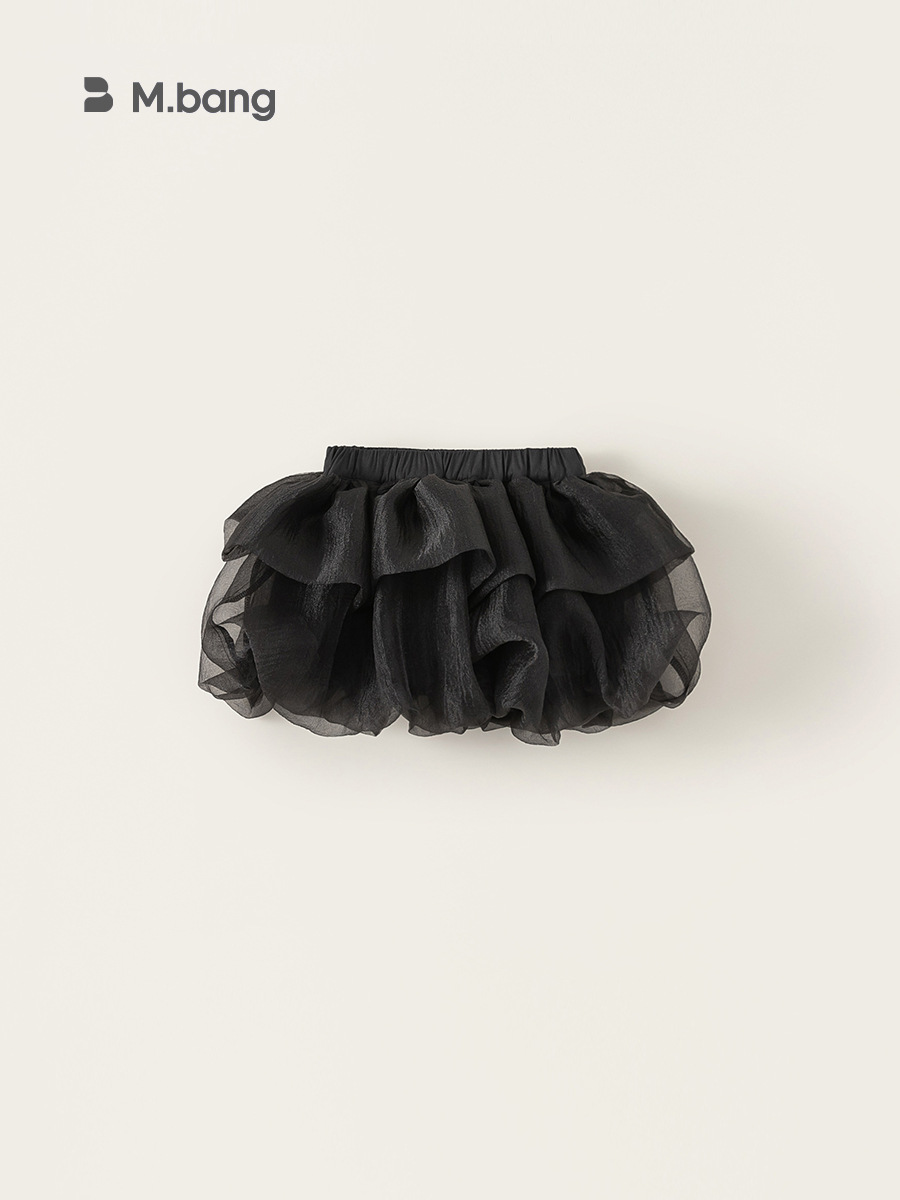 Ropa infantil Youbao primavera nuevo niño vestido de princesa de color sólido vestido de niñas Tutu vestido de malla corto vestido de cinturón