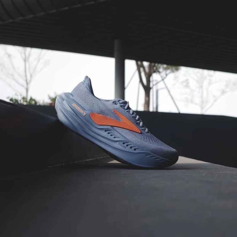 Brooks Glyc Comfortable, Soft, Non-Slip and Wear-Resistant Low-Top Casual Long-Distance Running Shoes for Men and Women Blue Brooks Glyc Comfortable, Soft, Non-Slip and Wear-Resistant Low-Top Casual Long-Distance Running Shoes for Men and Women Blue