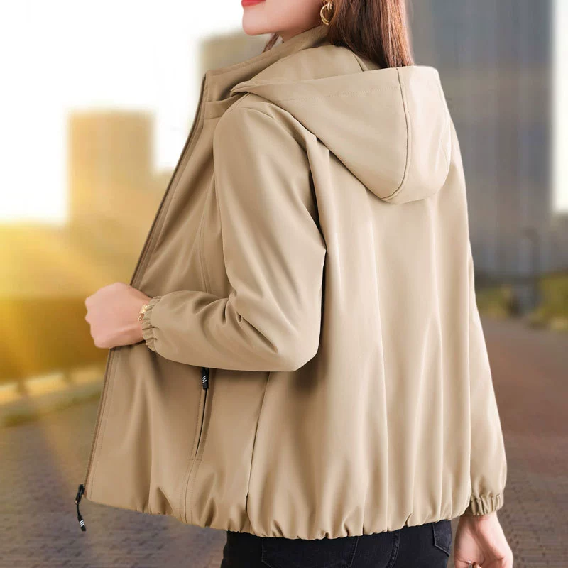 Демисезонная тёплая короткая windproof куртка, плюс размер