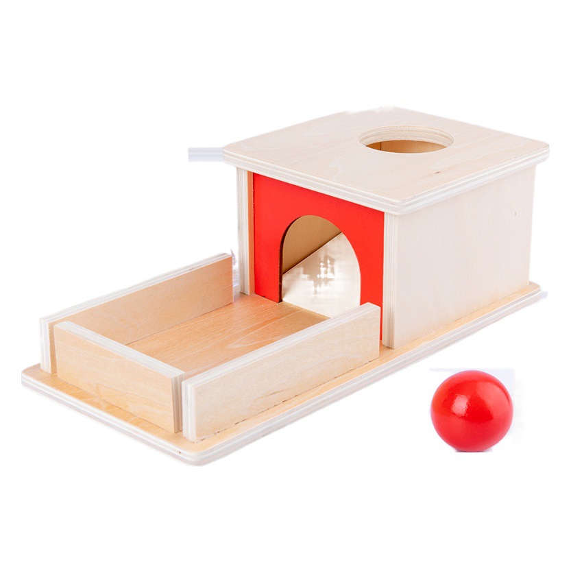Material didáctico Montessori cajón de madera caja kindergarten textil tambor presión bola Mesa ciencia y educación rompecabezas Monterey lanzadera juguetes de educación temprana
