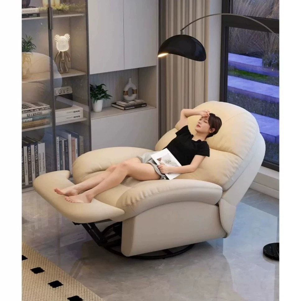 Функциональный диван первого класса для космического склада, ленивый диван, кресло для отдыха, электрический одноместный диван для гостиной в кремовом стиле