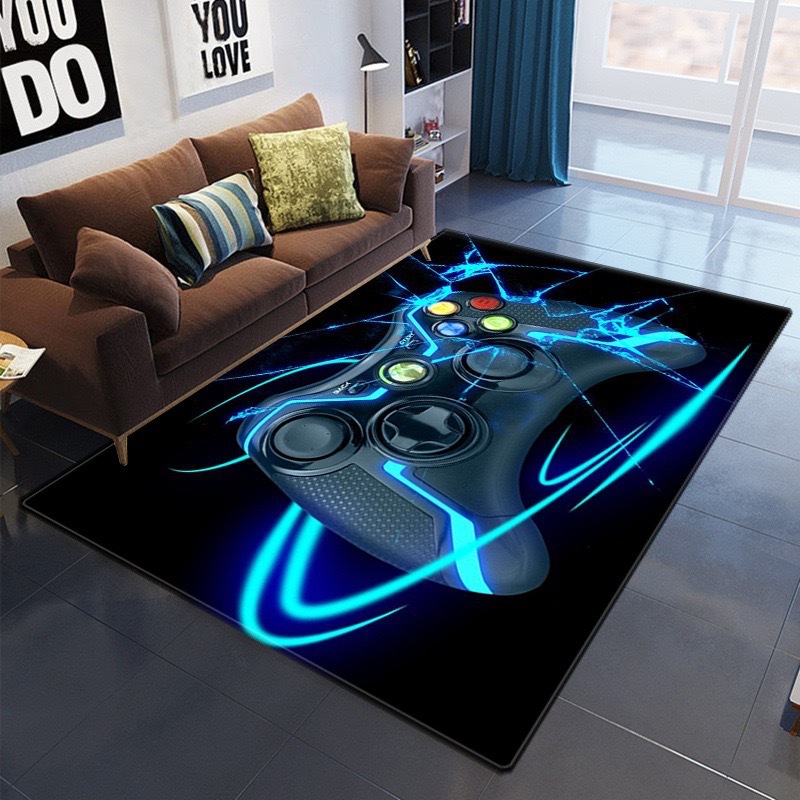 Transfronterizo de dibujos animados cyberpunk alfombra videojuego dormitorio alfombra sala de juego Sala creativa e-sports alfombra de piso