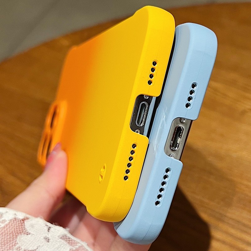 新款渐变无边框适用苹果16promax手机壳小众iPhone15个性14散热13|undefined
