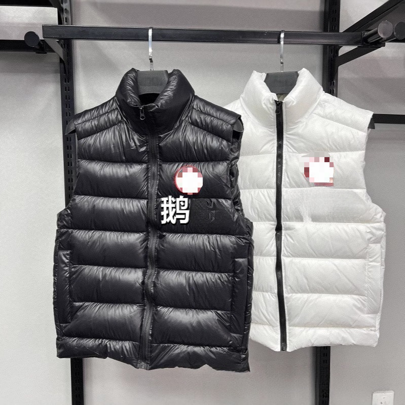 Glossy 2026 European Street Style Cotton Vest for Men, Autumn and Winter, Stand Collar, Thickened, Warm, Sleeveless, Wearable Outerwear