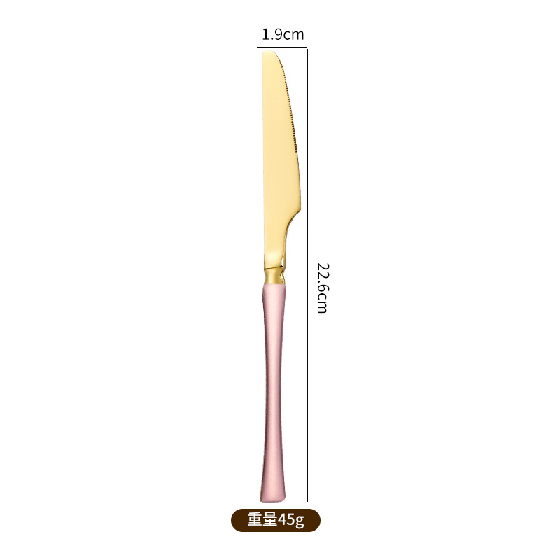 Cuchillo de oro rosa_2