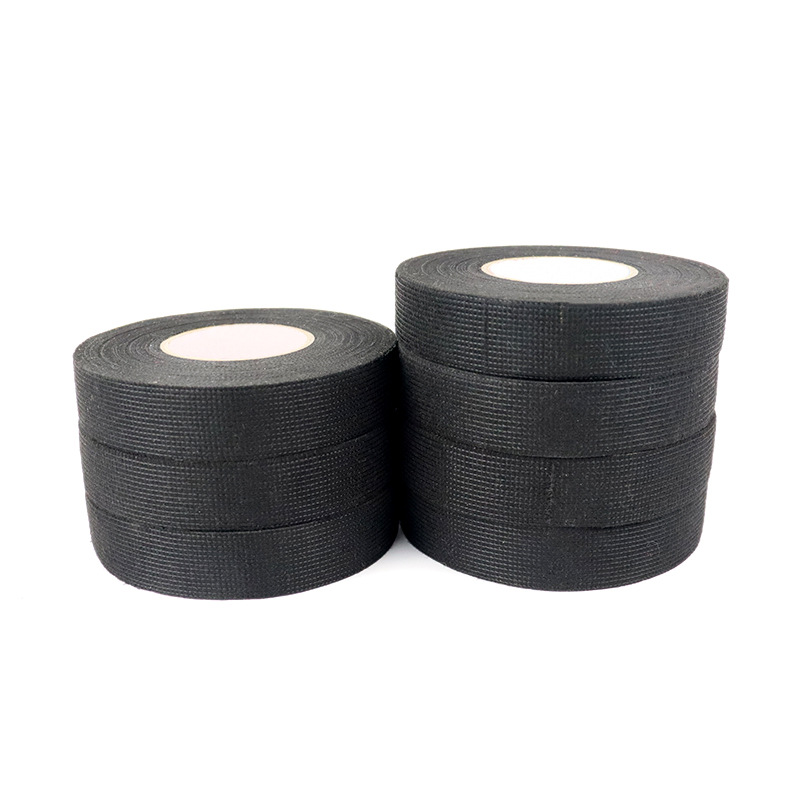 Arnés de cableado de coche negro cinta de franela cinta de aislamiento de línea no tejida de reducción de ruido de audio cinta envuelta en poliéster