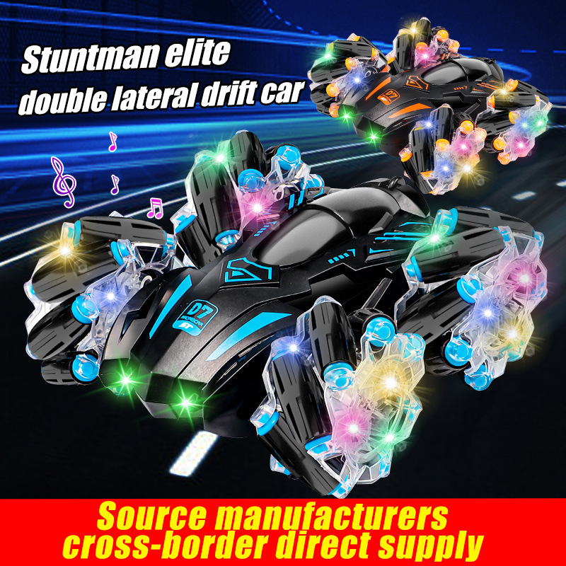 Nuevos productos transfronterizos seleccionados Sensor de gestos para niños Coche de control remoto Juguete Mini 2.4G Truco de deformación a la deriva Coche de doble cara