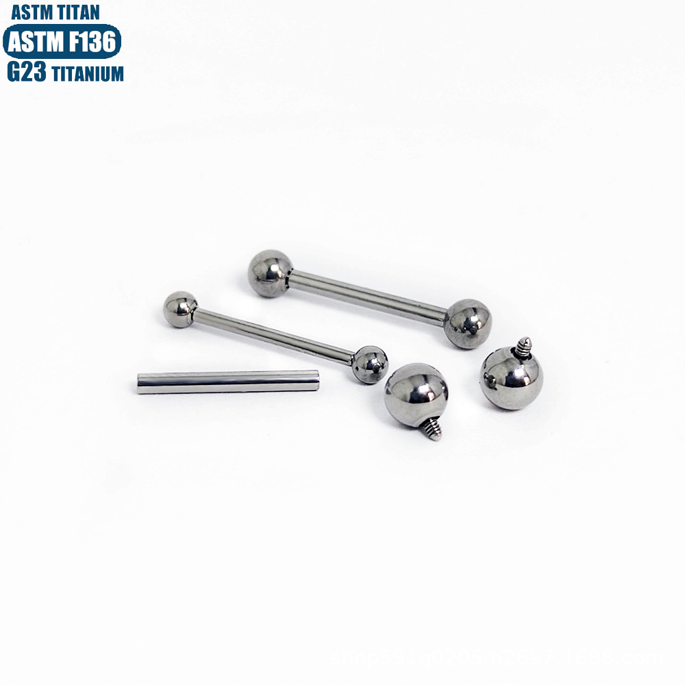 Silver pointed spike labret stud material detail