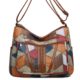 2024 New Women's Middle-aged Mother Bag Large Capacity Stitching Work Commuter Multi-Pocket Crossbody Bag Shoulder Bag