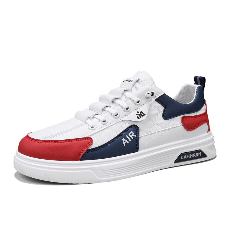 Zapatos de skate para estudiantes juveniles zapatos de marea blanca para hombres 2025 nuevos zapatos de primavera para hombres zapatos deportivos casuales de cuero