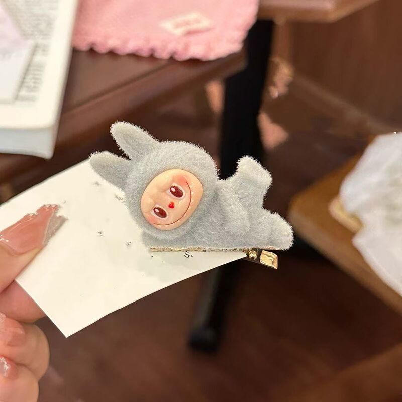 送料無料ラブブー人形ドーパミンヘアピンかわいいガーリーハートサイド前髪クリップカモノハシクリップ漫画ヘアアクセサリー|undefined