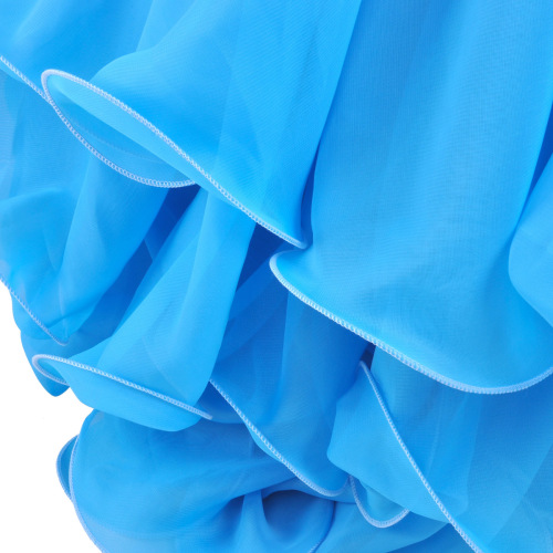 Three-layer skirt, three-layer chiffon curling skirt, belly dance high-end skirt, belly dance 12-meter large swing skirt