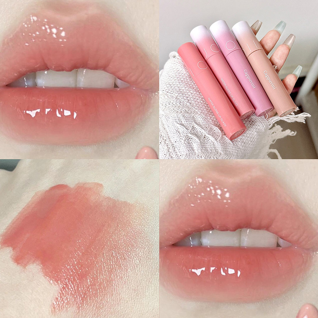 Cappuccino esmalte labial transparente de agua espejo de agua esmalte labial de la fiesta de estudiantes blanqueamiento natural lápiz labial al por mayor