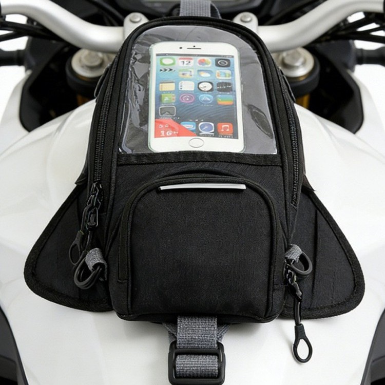 Outdoor Motorcycle Magnetic Tank Bag, Waterproof Cycling Navigation Bag, Large Capacity Mobile Phone Touch Screen Backpack, Outdoor Equipment