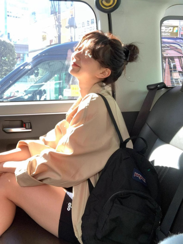 韩国小众thebarnet八奶风衣简约设计感feve同款抽绳长袖外套女|undefined