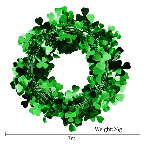 Cross-border new St. Patrick's green shamrock tops Irish holiday atmosphere decorations scene props