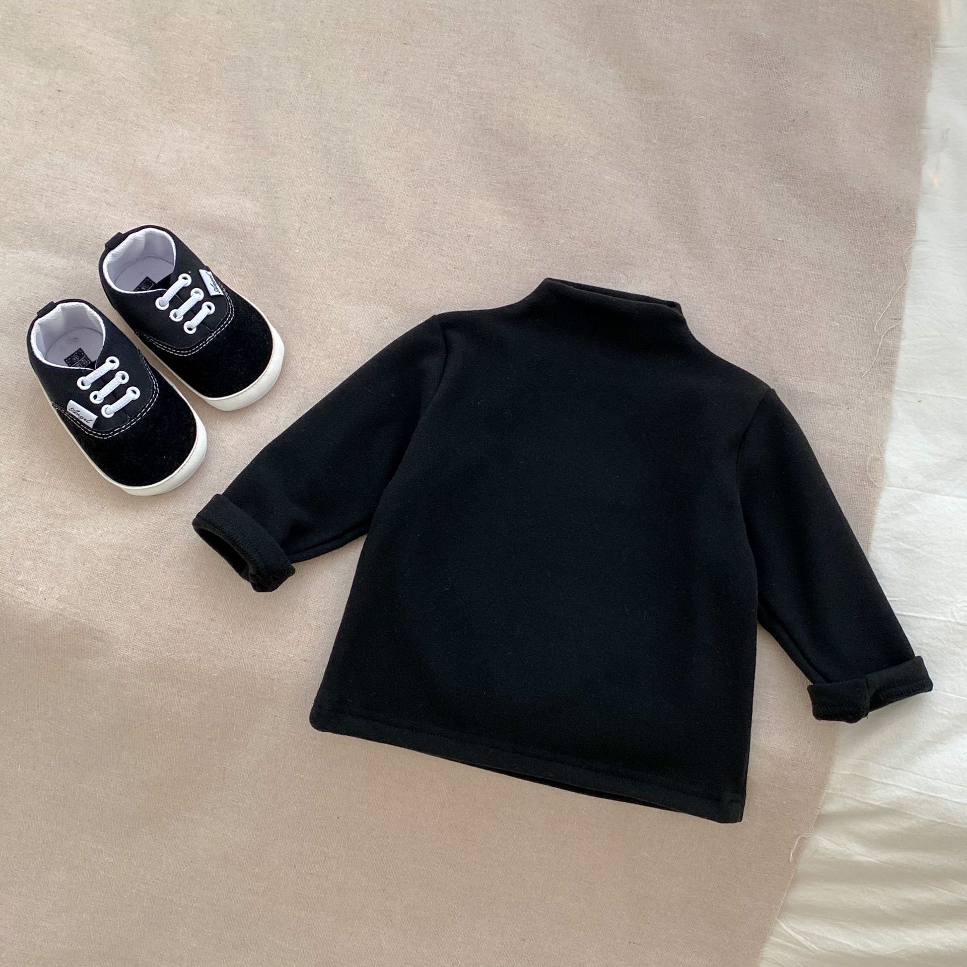 Ropa de esquí para niños de otoño e invierno camisa de fondo para hombres y mujeres cuello alto de manga larga Camiseta interior de esquí