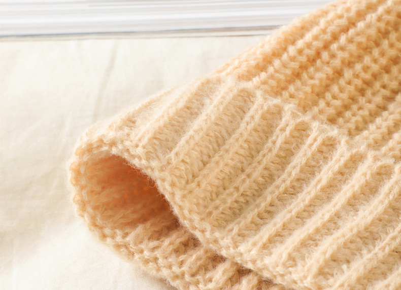 Unisex Hat European acrylic solid color knitted wool hat_voghion.com