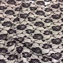 涤氨锦氨玫瑰花弹力蕾丝面料婚纱针织印花复合婚庆婚嫁服装