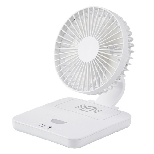 Wireless Phone Charger 6-inch Desktop Fan USB Charging Mini Fan Portable Room Fan Home Office Electric Fan