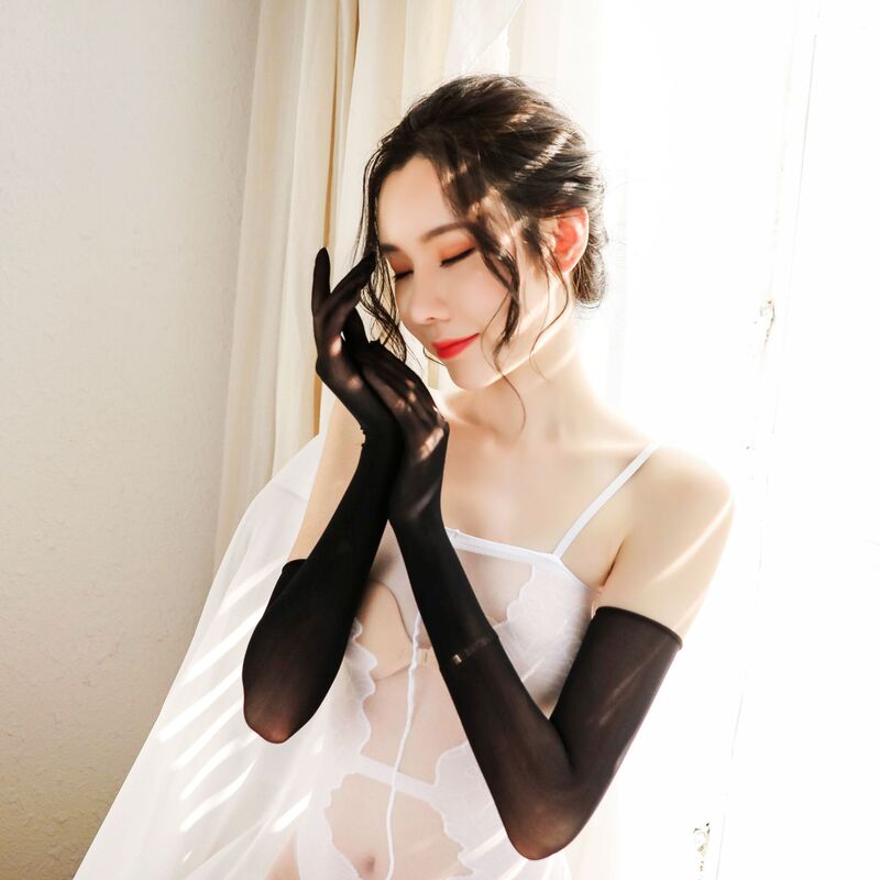 Elastic sexy lingerie plus size gloves thin sexy women's photo dress long fashion sun protection accessories stockings Elastic sexy lingerie plus size gloves thin sexy women's photo dress long fashion sun protection accessories stockings