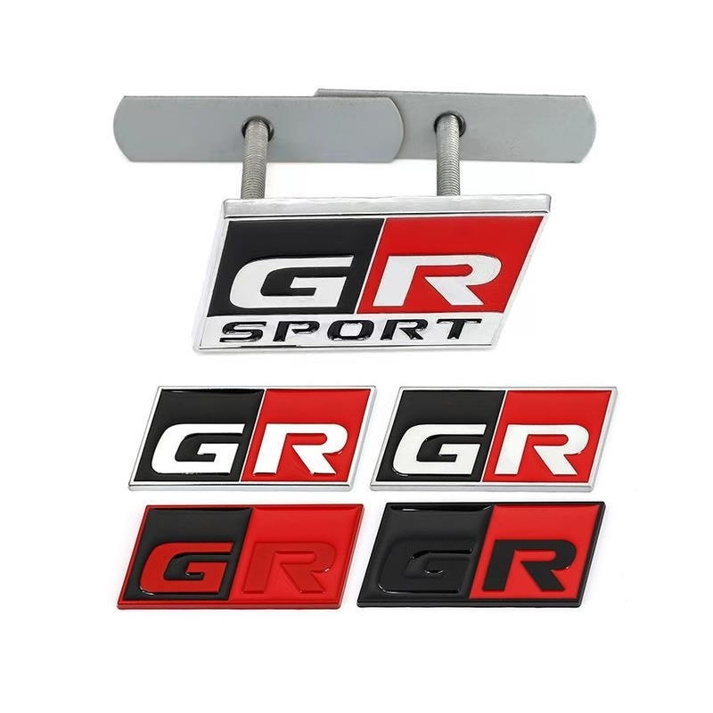 适用于丰田改装贴GR GRSPORT GRMN金属贴标后标尾标立体改装贴