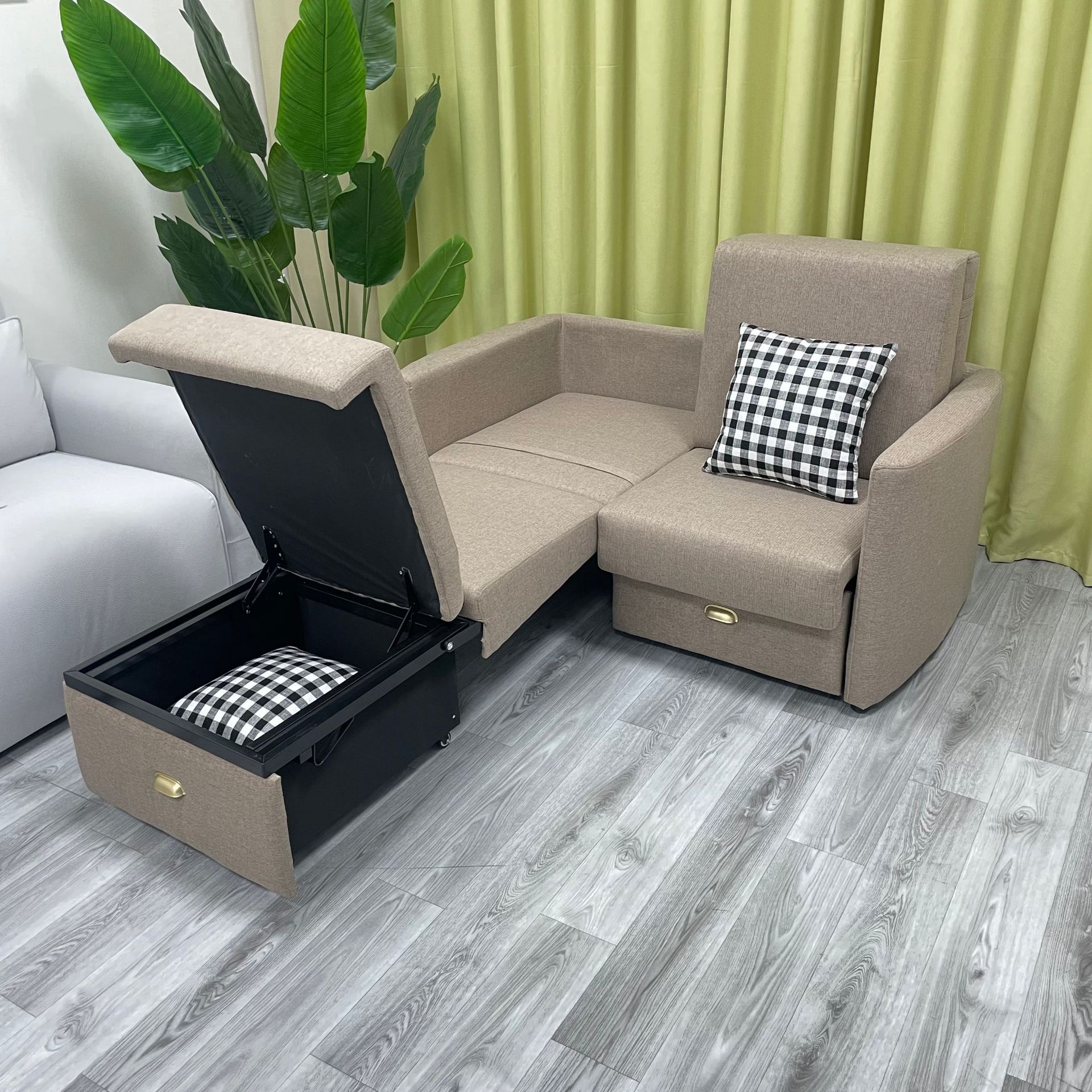 Sofá cama plegable multifuncional simple y de doble uso, silla de acompañamiento médico, almacenamiento de exportación de comercio exterior de hotel, peinado