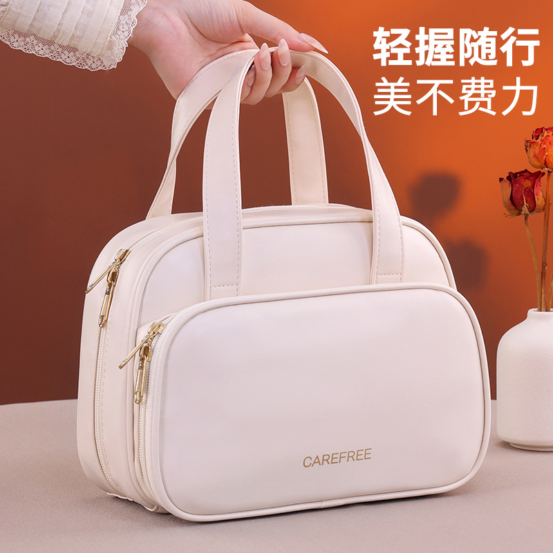 Meilad bolsas de maquillaje portátiles de gran capacidad para salir bolsas de almacenamiento de maquillaje de alta calidad bolsas de lavado de viaje