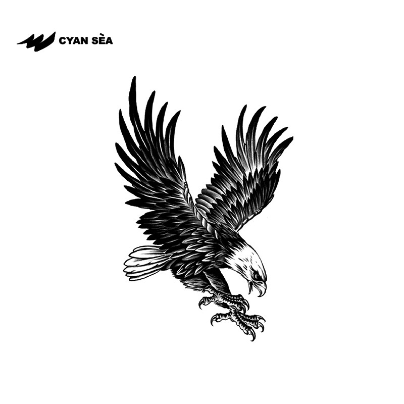 Herbal Tattoo Stickers, Semi-Permanent, Waterproof, Long-Lasting, Non-Reflective, American-Style Diving Eagle, Realistic Tattoo for Men on the Upper Arm Herbal Tattoo Stickers, Semi-Permanent, Waterproof, Long-Lasting, Non-Reflective, American-Style Diving Eagle, Realistic Tattoo for Men on the Upper Arm