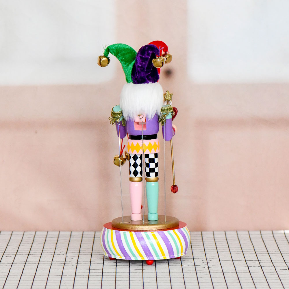 Navidad regalos navideños cascanueces caja de música giratoria clown campana de circo atmósfera