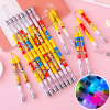 Chain, golden cane for elementary school students, rotating glowing gel pen for competitions, anti-stress