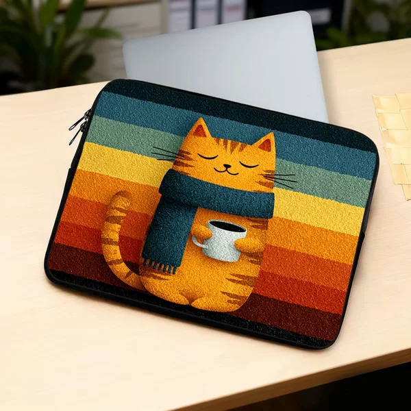 Cute Cat-Themed Tablet Case with Graffiti Pattern, iPad Protective Cover, Stylish, Lightweight, Anti-Drop, and Storage-Friendly