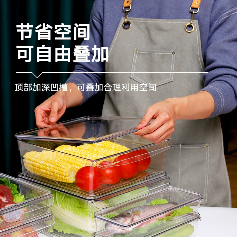 Холодильник ящик для хранения ПЭТ Материал отделки замороженных продуктов ящик для хранения кухонные ингредиенты