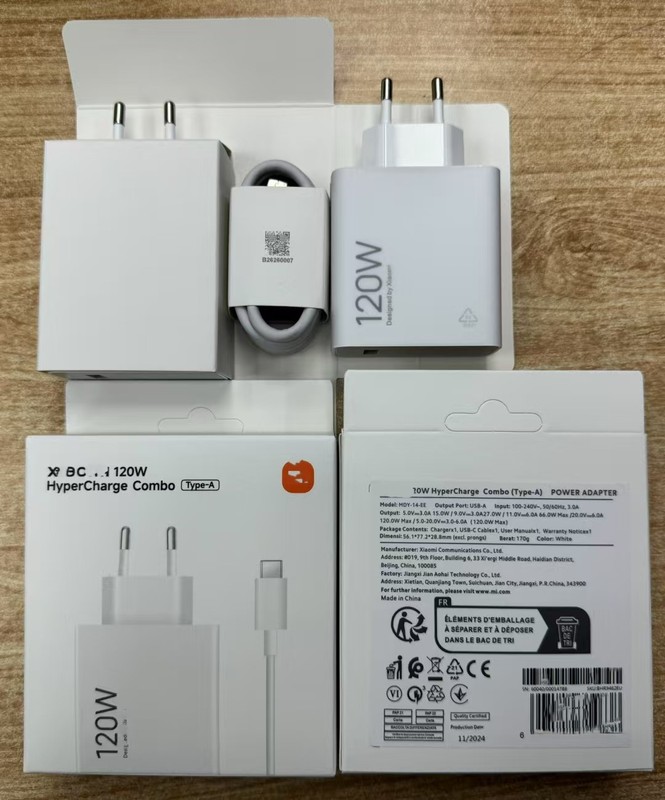 直供适用小米Mi33W充电器USB Charger欧规快充90W67W45W120W|undefined