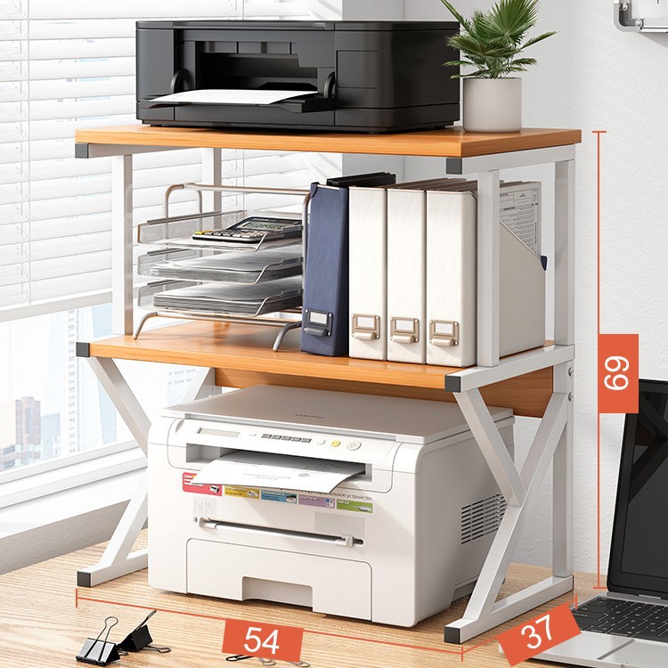 [K 형 높이] 3 개의 레이어 54x 37x 69-고대 오크 + 흰색 프레임