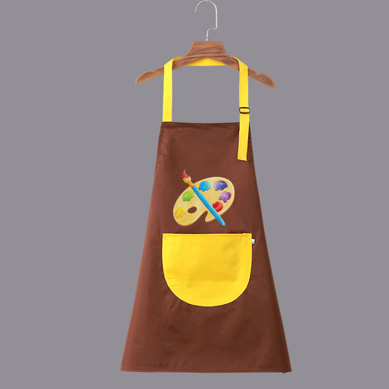 Pintura impermeable al por mayor para niños, jardín de infantes, impresión delantal, pintura infantil, abrigo de arte, bib