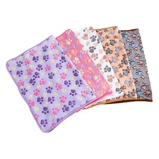 Pet blanket dog double-sided velvet blanket autumn and winter quilt warm blanket dog kennel mat cross-border pet supplies wholesale