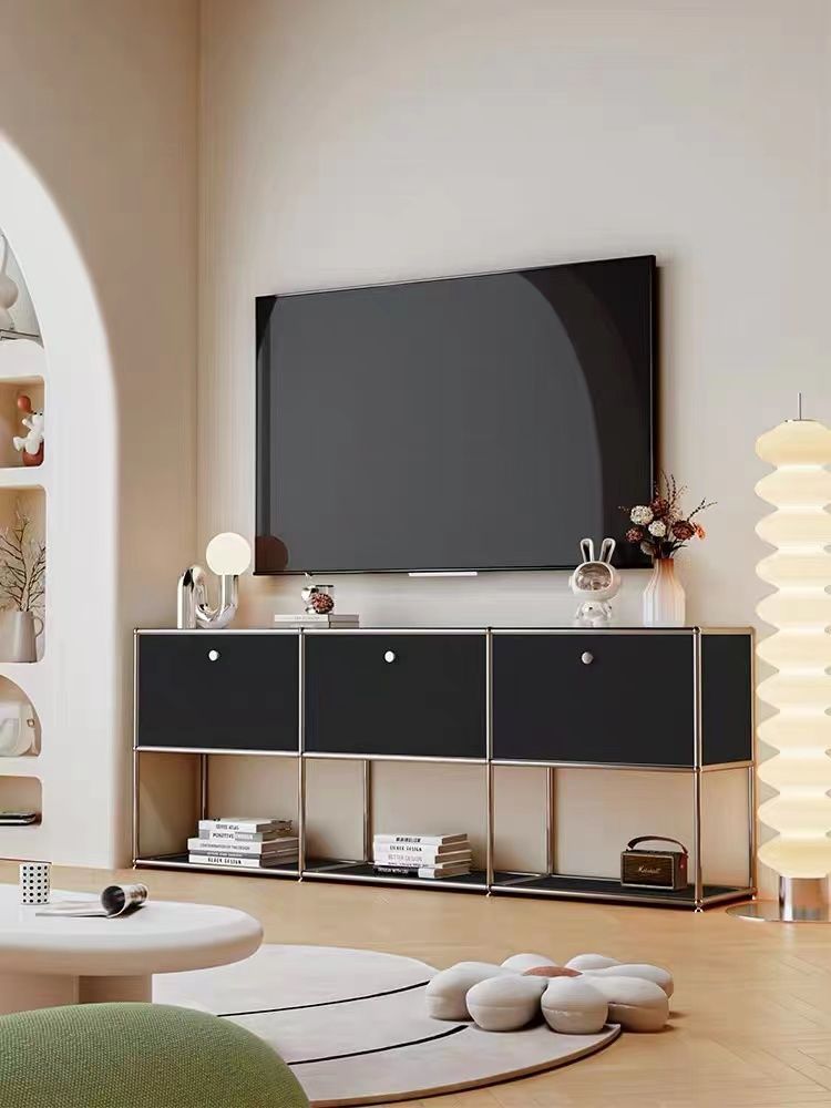 不锈钢usm柜子模块餐边柜电视柜模块柜轻奢简约金属现代单组-阿里巴巴