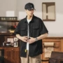 潮流款宽松短袖男士衬衣