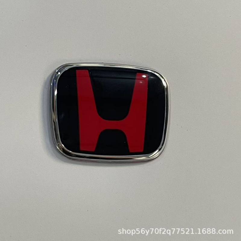 ホンダステアリングホイールHカーロゴ、シビックレッドラベル、フィットCRV、アコード、オデッセイ、フォンファンジェイドの改造前後に適しています。|undefined