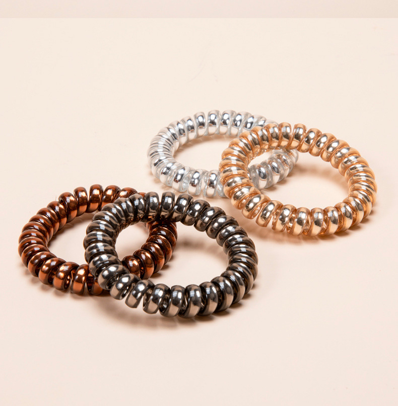 Plastic Material Geometric Pattern Women's Fashion Geometric Plastic Polishing Hair Tie
