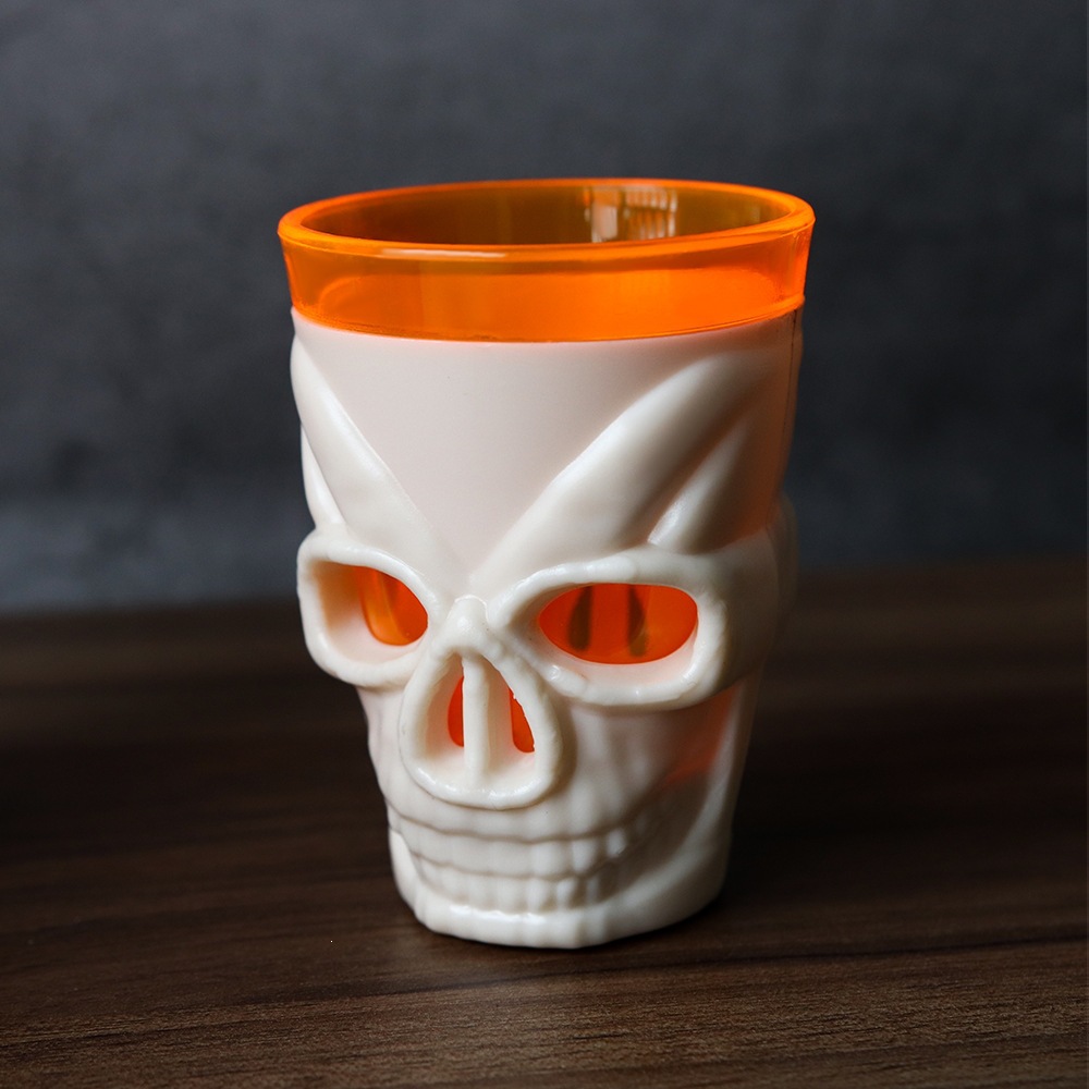 Nuevo Halloween brillante taza de vino atmósfera decoración props horrores esqueleto taza de vino LED decoración de luces electrónicas al por mayor image 7