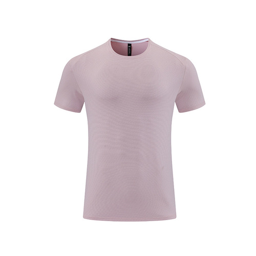 Lulu Summer Men's Running Fitness Quick-Drying T-Shirt with High Elasticity, Breathable, Cold-Feeling Round Neck Short Sleeve Team Uniform Print