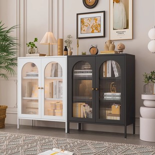Steel Bookcase Household Floor-Standing Multi-Layer Children's Bookshelf Living Room Dust-Proof Storage Cabinet Iron Storage Cabinet Iron Cabinet