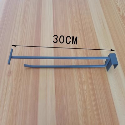 Gancho de acero cuadrado gancho de una sola línea gancho de tubo cuadrado gancho blanco gris gancho bayoneta 15MM gancho de viga estante de supermercado