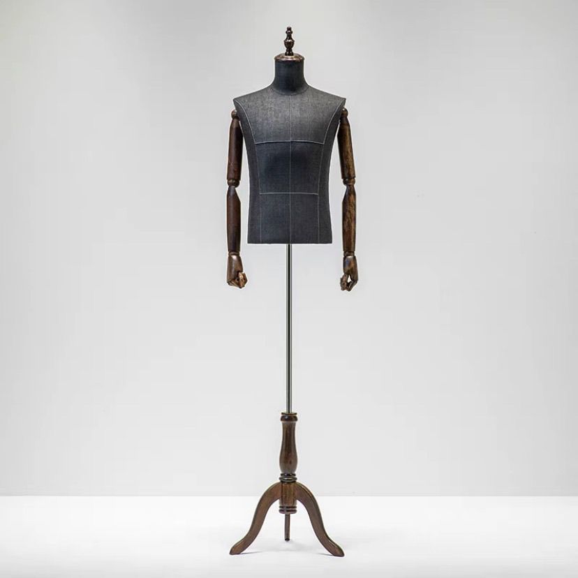 Maniquí Masculino de Busto de Polietileno para Tienda de Ropa